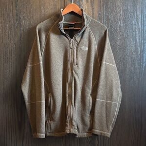 The North Face Men's Full-Zip Fleece Jacket in Olive Green